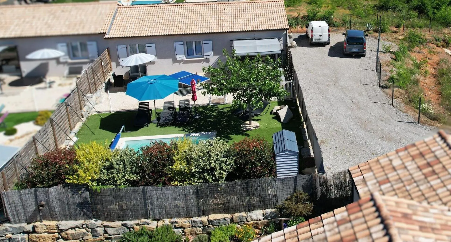 En Ardeche, Gite L'Odyssee Climatise Avec Sa Piscine Privee Et Chauffee Joyeuse Vakantiehuis